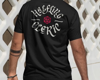 Halfling Cleric T-Shirt: D&D Dungeons Dragons Gamer Tee