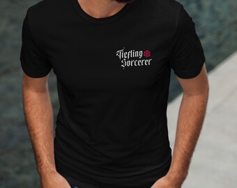 Tiefling Sorcerer T-Shirt: DnD Player Character Tee