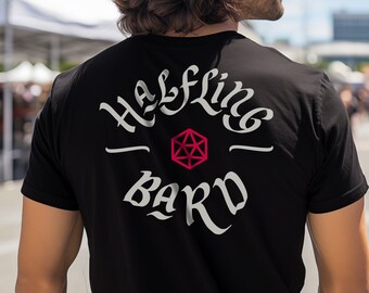 Halfling Bard T-Shirt: DnD Dungeons Dragons Unisex Tee