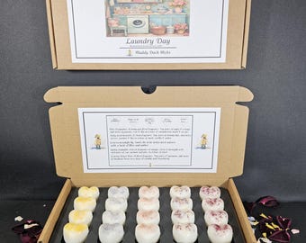 Laundry Day collection of 20 heart botanical wax melts (new fragrances)