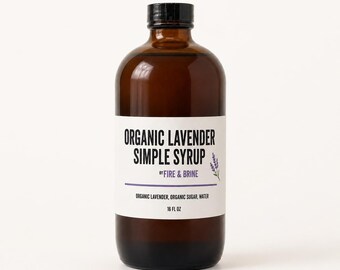 Lavender Simple Syrup | Craft Cocktail Syrup for Drinks, Coffee & Desserts