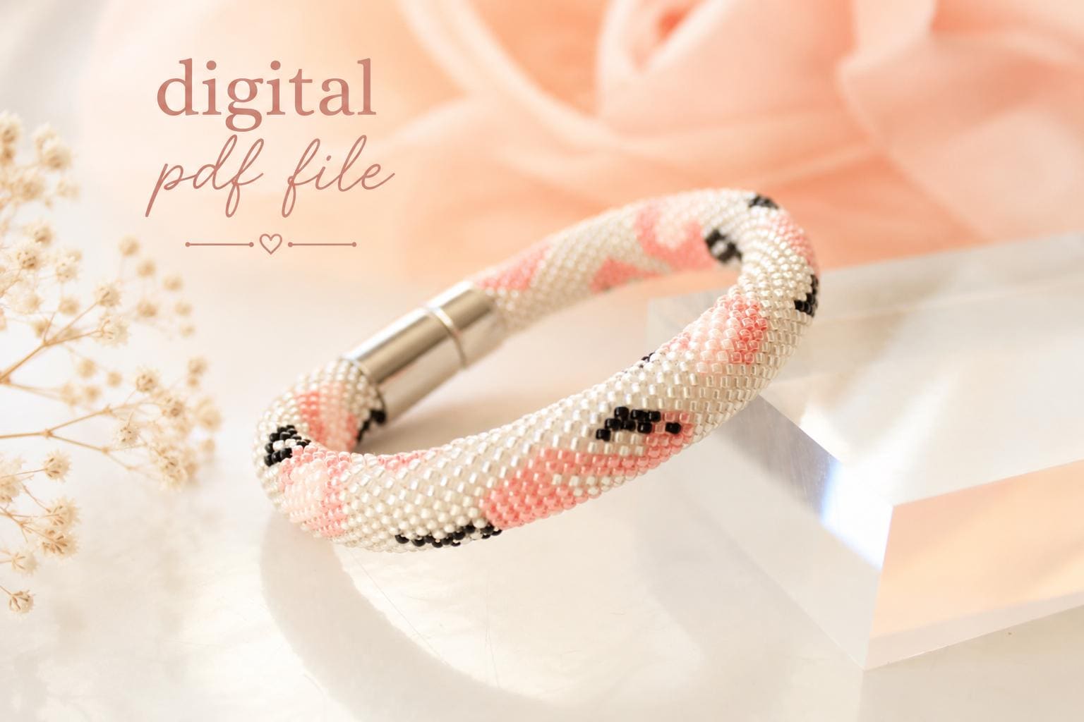 30 Beaded Crochet Patterns to Add Sparkle, Texture, and Giftable Charm 29 Flamingo Bead Crochet Bracelet Pattern