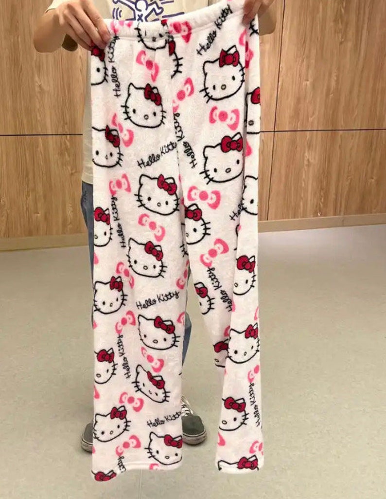 Hello Kitty Pajama Pants Etsy