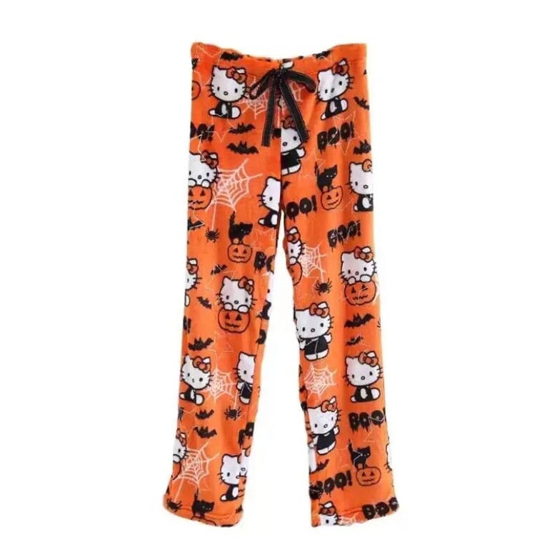 Hello Kitty Pajama Pants Halloween Etsy