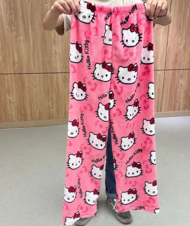 Hello Kitty Pajama Pants - Etsy