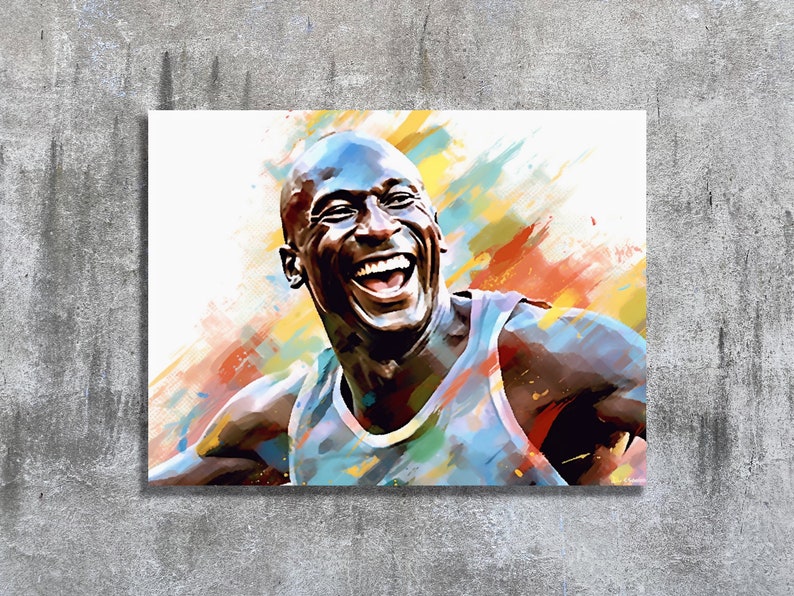 Large Printable Wall Art, Michael Jordan, Digital Print, Basketball ...
