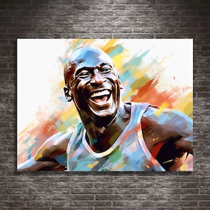 Large Printable Wall Art, Michael Jordan, Digital Print, Basketball ...