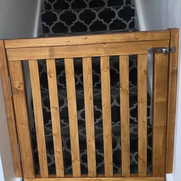 Wooden Stair Gate Etsy UK