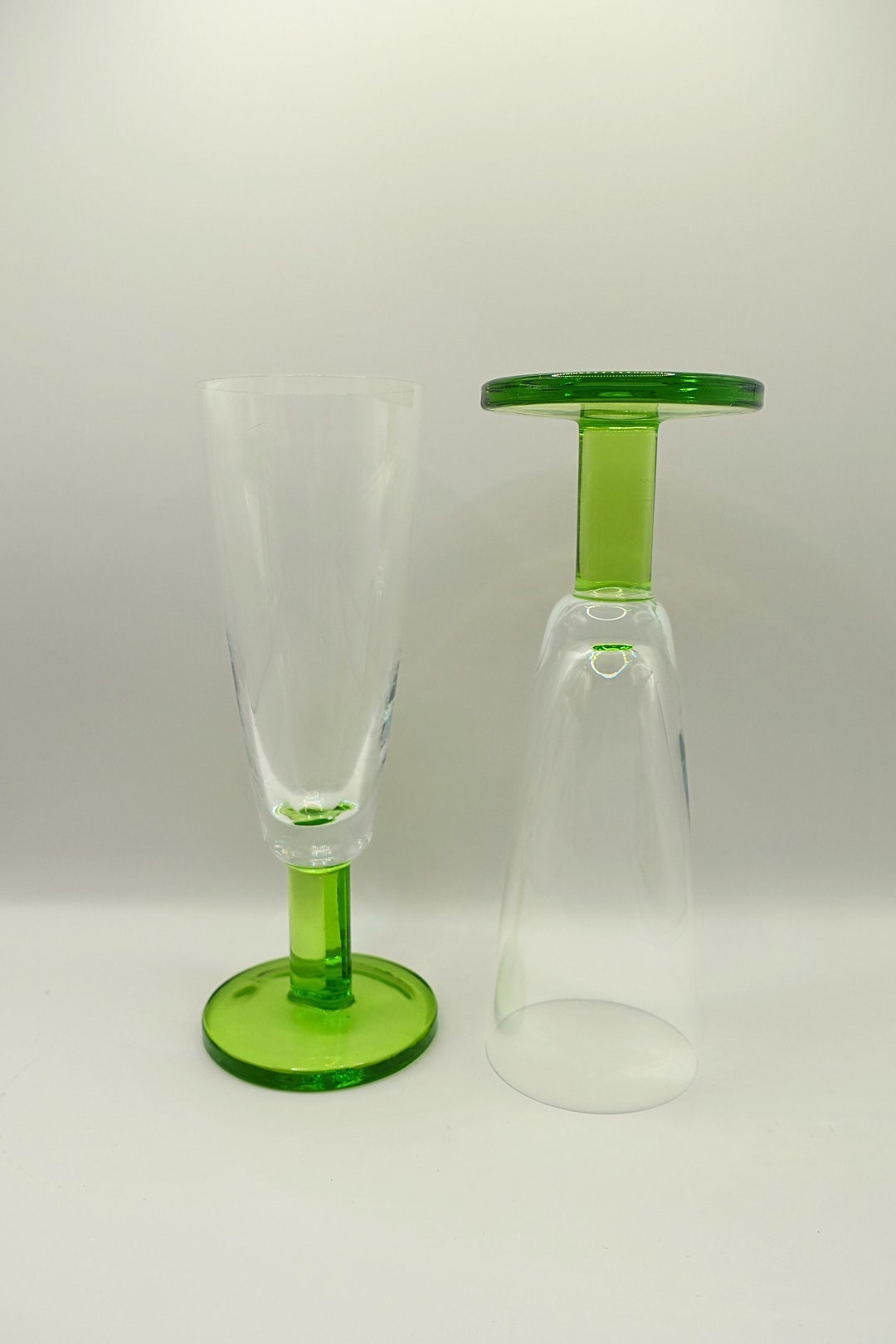 Set of 6 Vintage Murano Glass Champagne Glassware Etsy