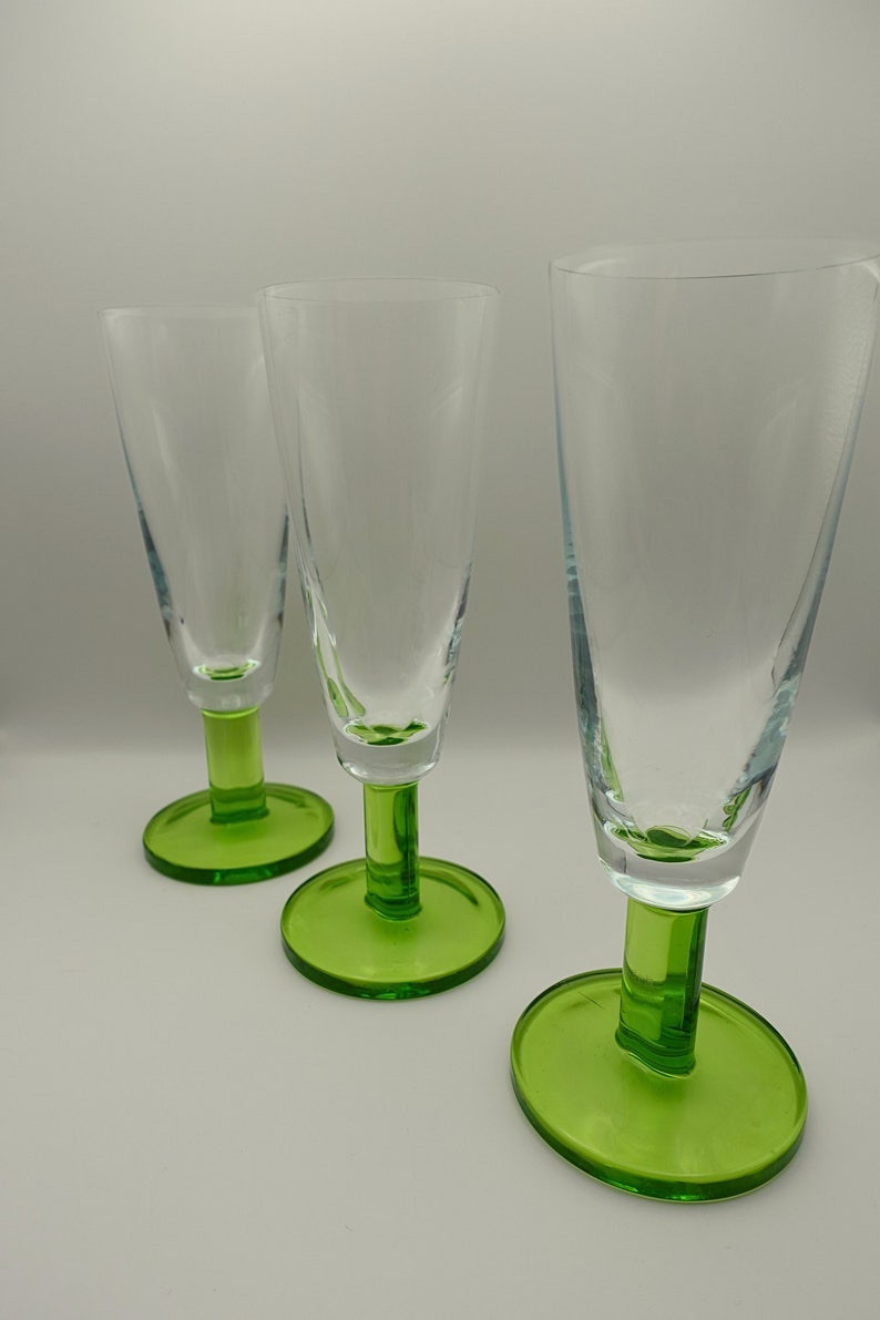 Set of 6 Vintage Murano Glass Champagne Glassware Etsy