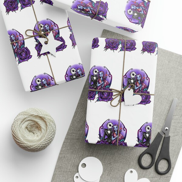 Jack Skellington Christmas Wrapping Paper Etsy