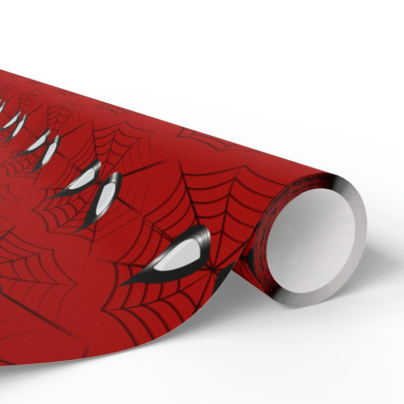 Marvel Comics Spiderman Custom Design Wrapping Paper Super Hero Birthday Special Occasion Gift
