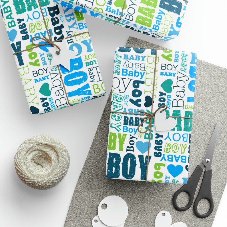 Baby Boy Wrapping Paper Baby Shower New Baby Boy Birthday Gift baby-boy-wrapping-paper-baby-shower-new-baby-boy-birthday-gift