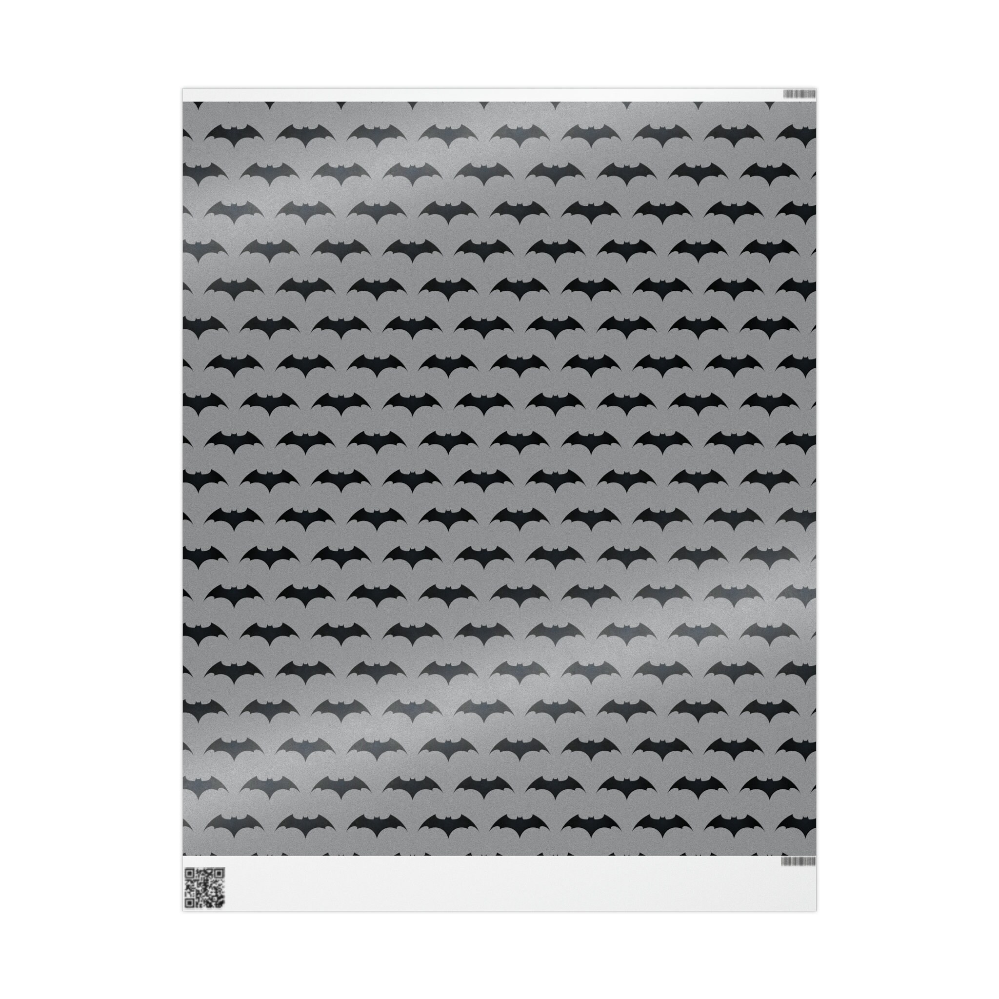 Batman custom design wrapping paper bat wings superhero birthday