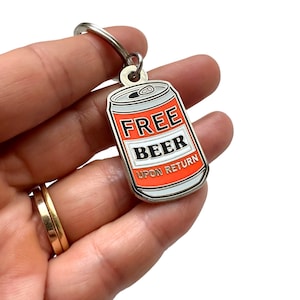 Personalized Pet Tag Customized Pet ID Laser Engraved Name Tag Free Beer Upon Return Dog Gift