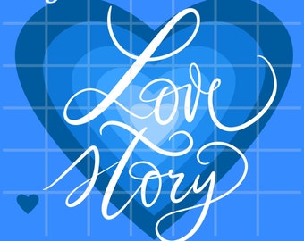 Jesus Is My Love Story PNG: Christian Sublimation Design