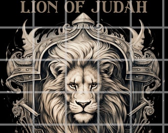 Lion of Judah PNG: Christian Graphic Design (Digital Download)