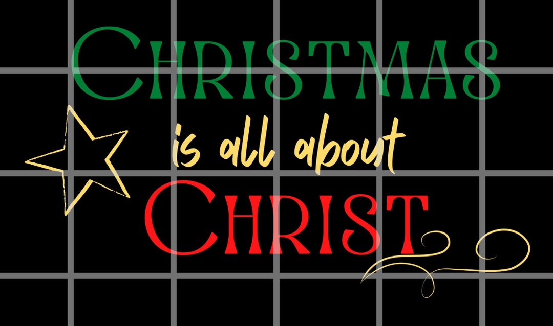 Christian Christmas Design: Christ Jesus Faith PNG (digital Download ...