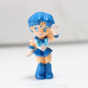 Mini figurine Sailor Moon Mercury Bandai - Sailor Moon vintage - Rare poupée Sailor Moon vintage - Jouets japonais vintage - Jouets anciens - 1994