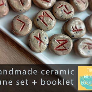 Ceramic Clay Runes set