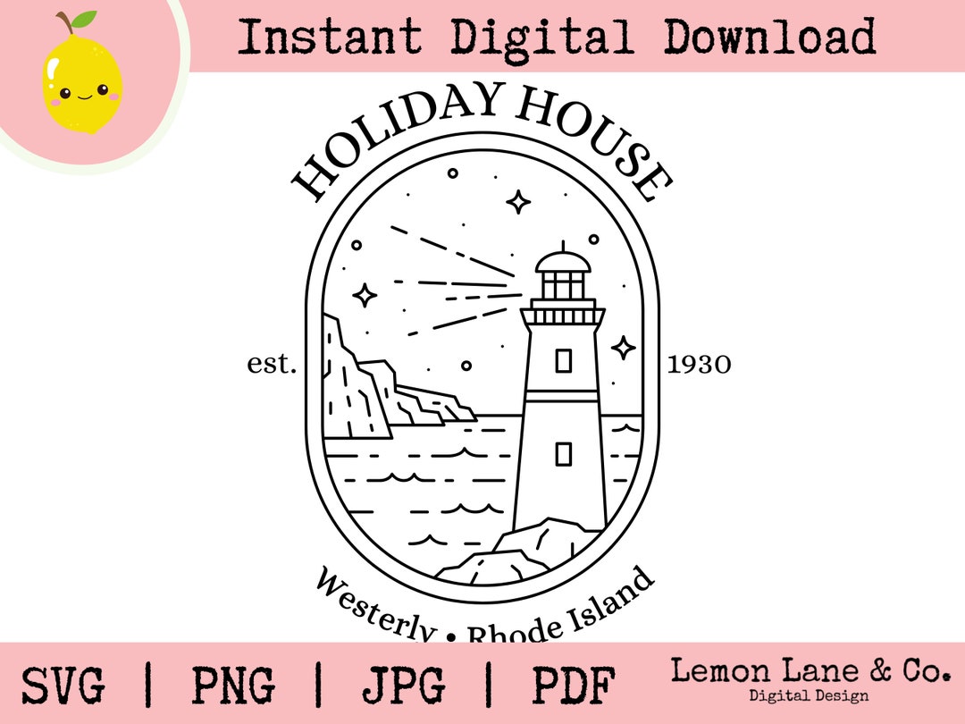 Holiday House, Westerly, Rhode Island, Est. 1930 Taylor Swift Inspired Art Sublimation, Cutting