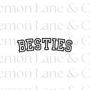 BESTIES Digital Art | SVG & PNG Files | Best Friends, Instant Download
