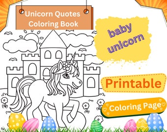 Magical unicorn animal coloring pages for kids, with fun way
