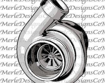 Turbo Vector SVG Images | Digital Download | High-Quality Graphics | Inkscape | Cricut | Laser Engraving | Carving | Unique Designs