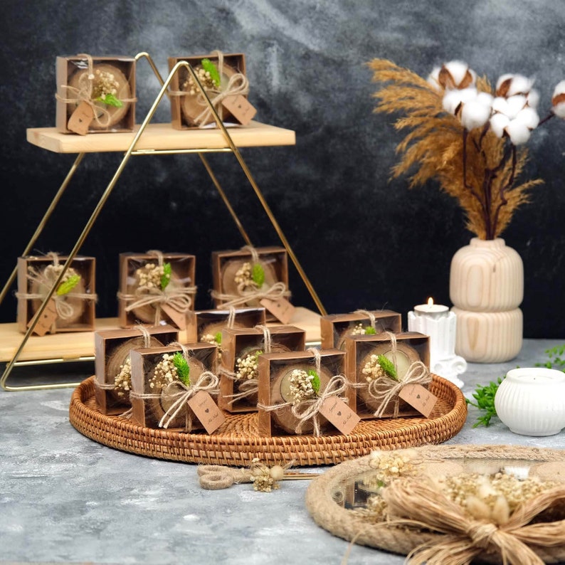 Personalized Wooden Tealight Holder Wedding Favors for Guest Etsy