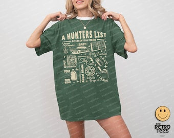 Limited Supernatural - A Hunters List of Essential Items Vintage T-Shirt, Gift For Women and Man Unisex T-Shirt