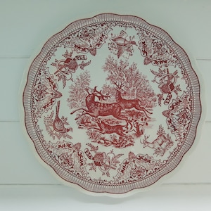 Large Dinner Plate Italy Swiss Landscape Vintage