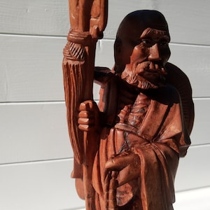 Wooden sculpture, figurine Chinese handicraft vintage