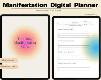 The Daily Manifestation Journal - Daily Digital Planner to make your Energy more attractive and Magnetic