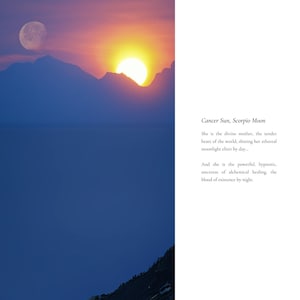 Poesía astrológica personalizada ~ Sol y Luna ~ Ser salvaje mágico divino