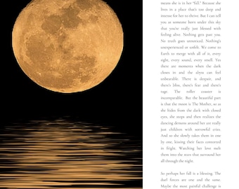 Scorpio Moon ~ Original Poetry ~ Digital Print ~ PDF Files