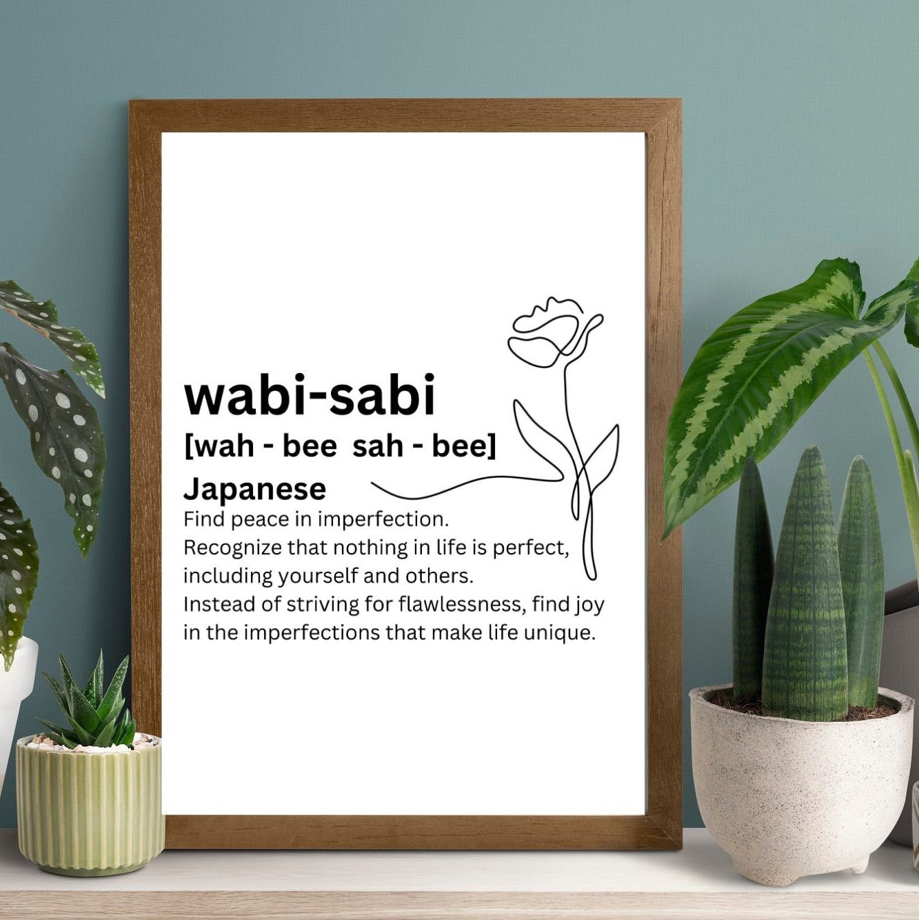 Kokoro Definition Print, Japanese Dictionary Artwork, Japandi Poster,  Nordic Print, Printable Wall Art, Typography Poster, Digital Download