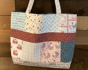 Farm Fresh Quilted Tote Bag