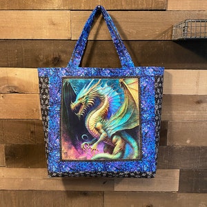 Dragon Quilted Market Bag