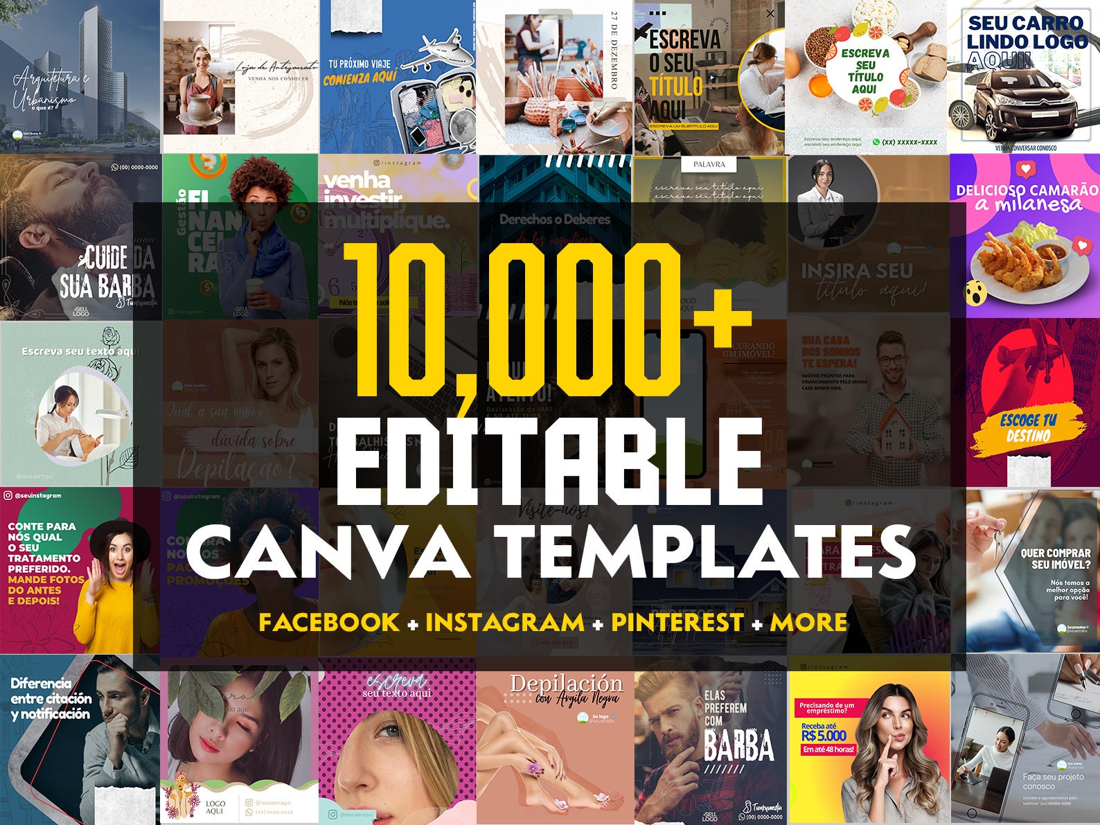 ULTIMATE 10,000+ Canva Template Bundle - Etsy