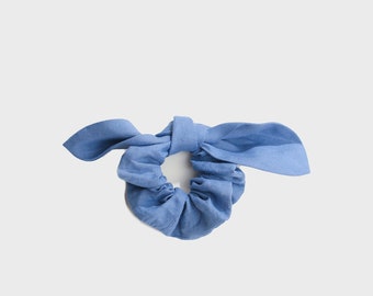 Linen scrunchie for girls linen scrunchie many colors linen hair tie accessories natural linen scrunchies perfect gift