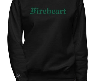 Throne of Glass Fireheart Embroidered Crewneck Sweatshirt, Sarah J Maas Merch, ACOTAR