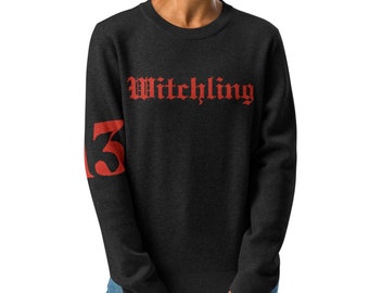 Thone of Glass - Sarah J Maas Witchling' Sweater – Manon Blackbeak Inspired Cozy Knit, Fantasy Pullover, Witch-Inspired Apparel Book Lovers