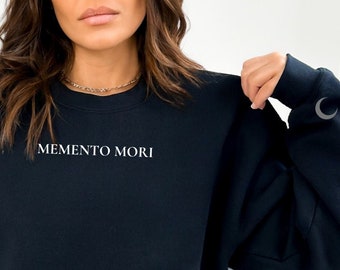 Crescent City Crewneck Memento Mori bordado, Casa de la Llama y la Sombra, Sarah J Maas, Trono de Cristal, ACOTAR, Bookish Merch, Booktok