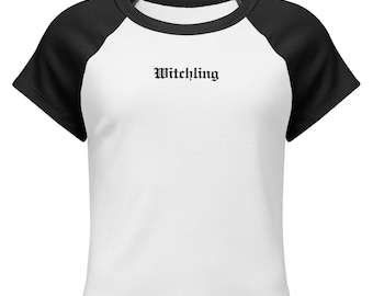 Witchling Embroidered Baby Tee | Bookish Fantasy Top