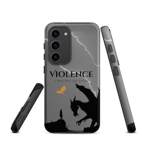 Fourth Wing Phone Case, Forth Wing Samsung case, Rebecca Yarros, Bookish Phone Case, Acotar, Velaris, Throne of Glass, Galaxy Case