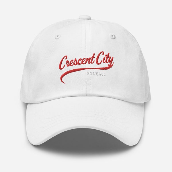 Casquette papa Crescent City Sunball | Produits dérivés Sarah J Maas sous licence officielle - HOEAB HOSAB - CCU - Hunt Athalar Bryce Quinlan - chapeau livresque