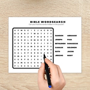 Printable Bible Activity Worksheets | Sunday School Printables | 20 ...