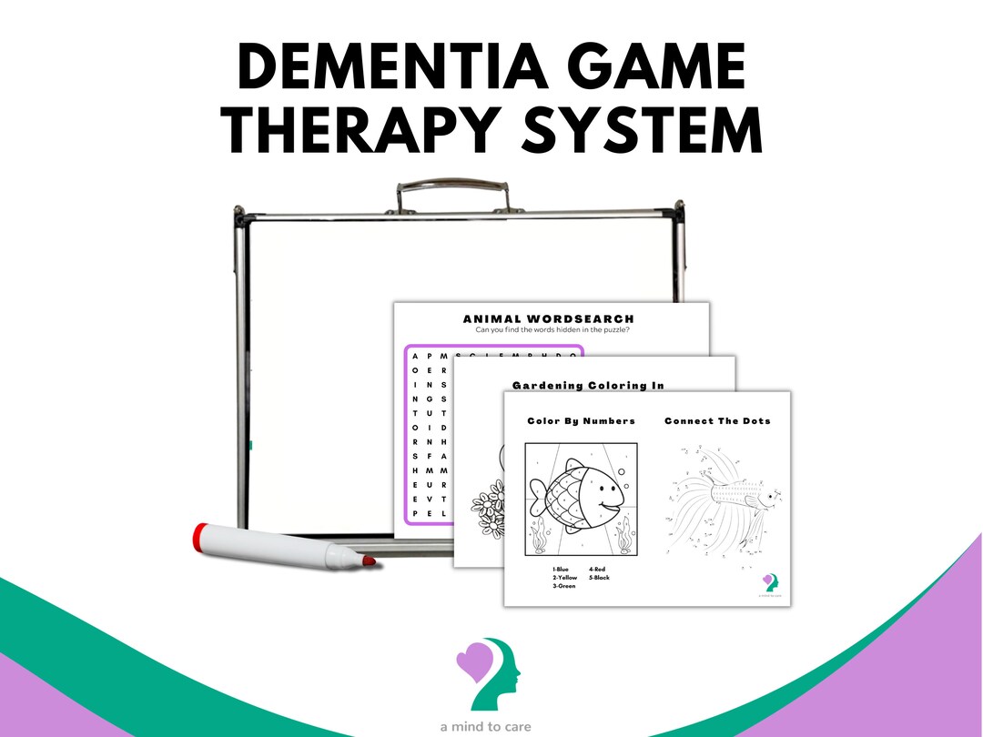 A Mind to Care Game Activity System Dry Erase Board & Games