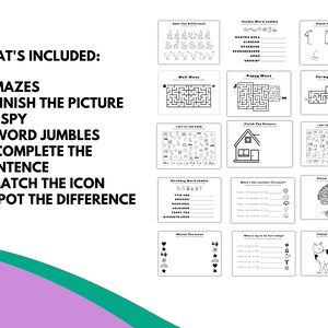 Printable Activity Sheets Alzheimer's &amp; Dementia Care Senior Games and ...