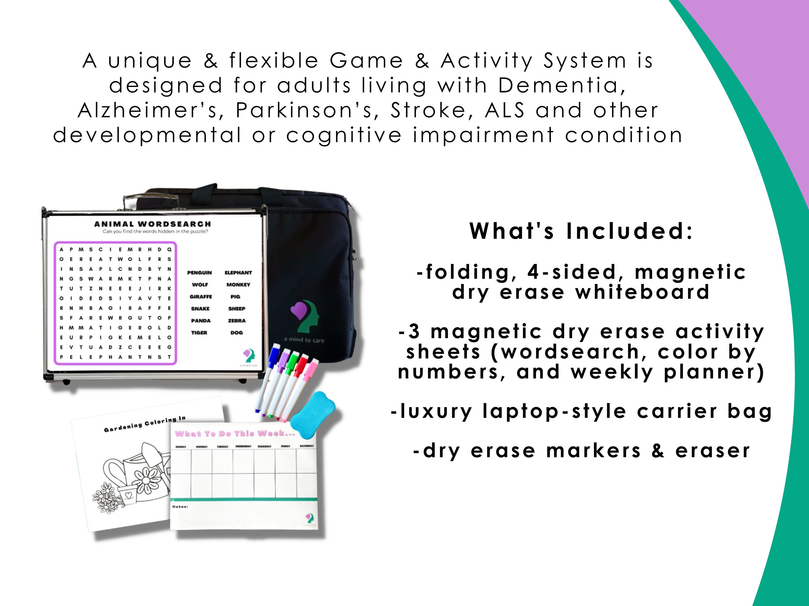 A Mind to Care Game Therapy System Activity System Designed for Adults